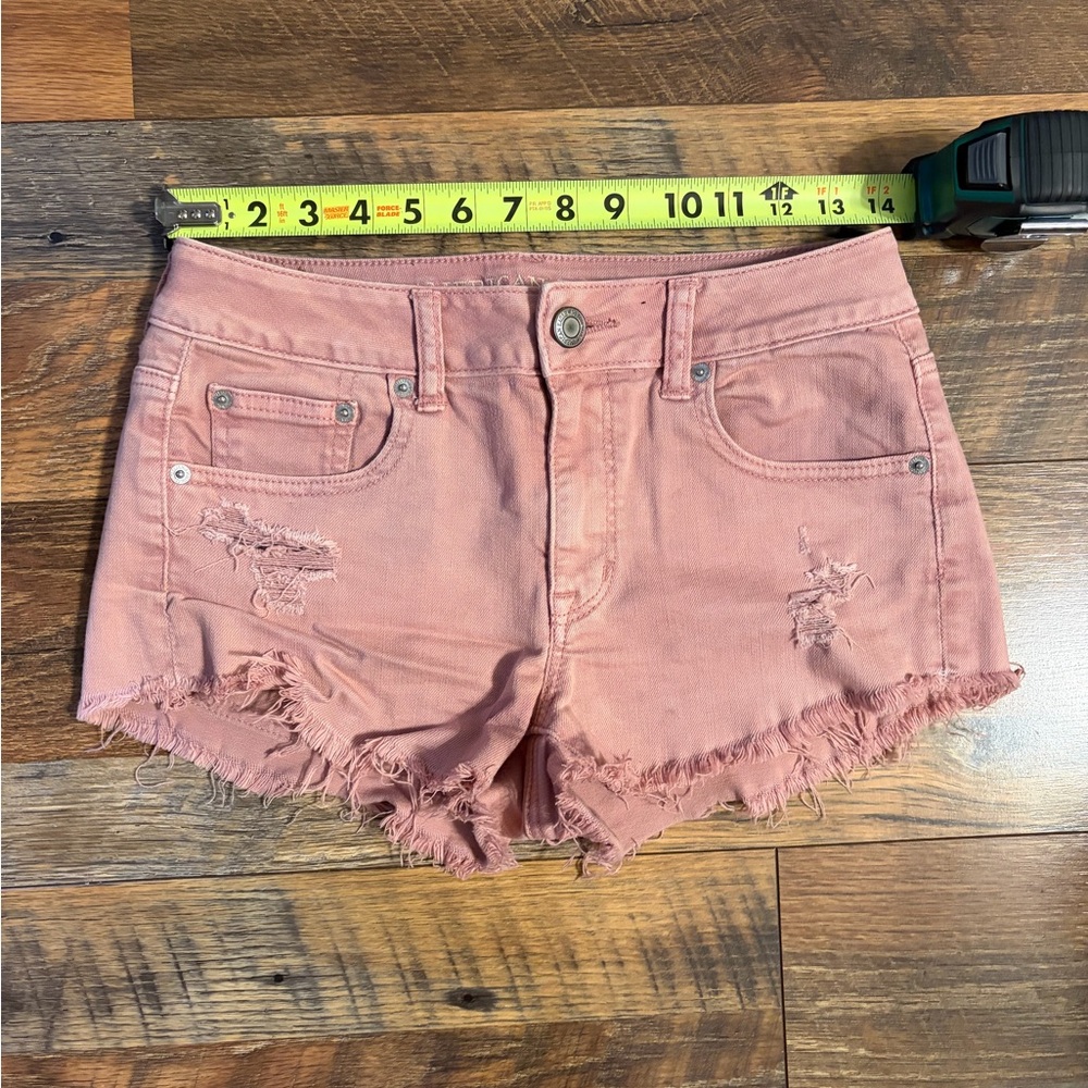 American Eagle Cutoff Shorts - Casual Frayed Hem